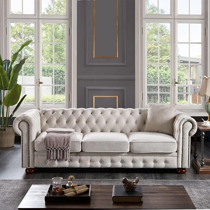 Luxe Grace Chesterfield Luxo Sofa For LivingRoom